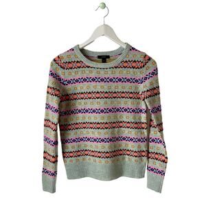 J. Crew Wool Fair Isle Sweater Size XXS